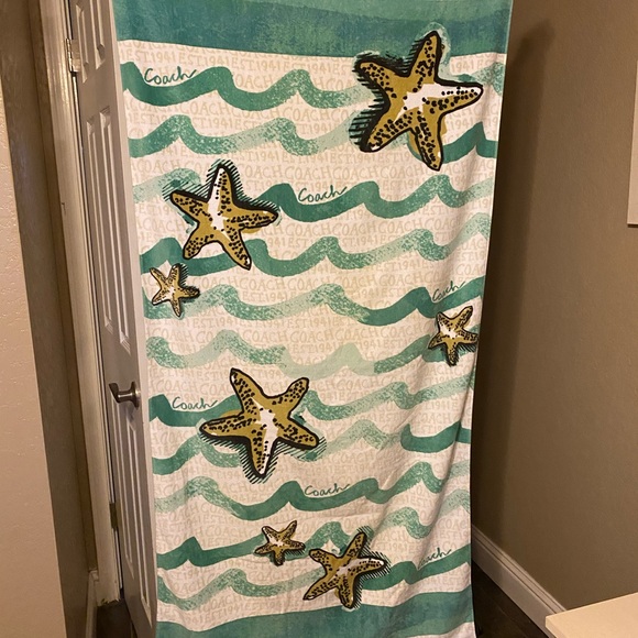 Coach Other - COACH BEACH TOWEL NWT